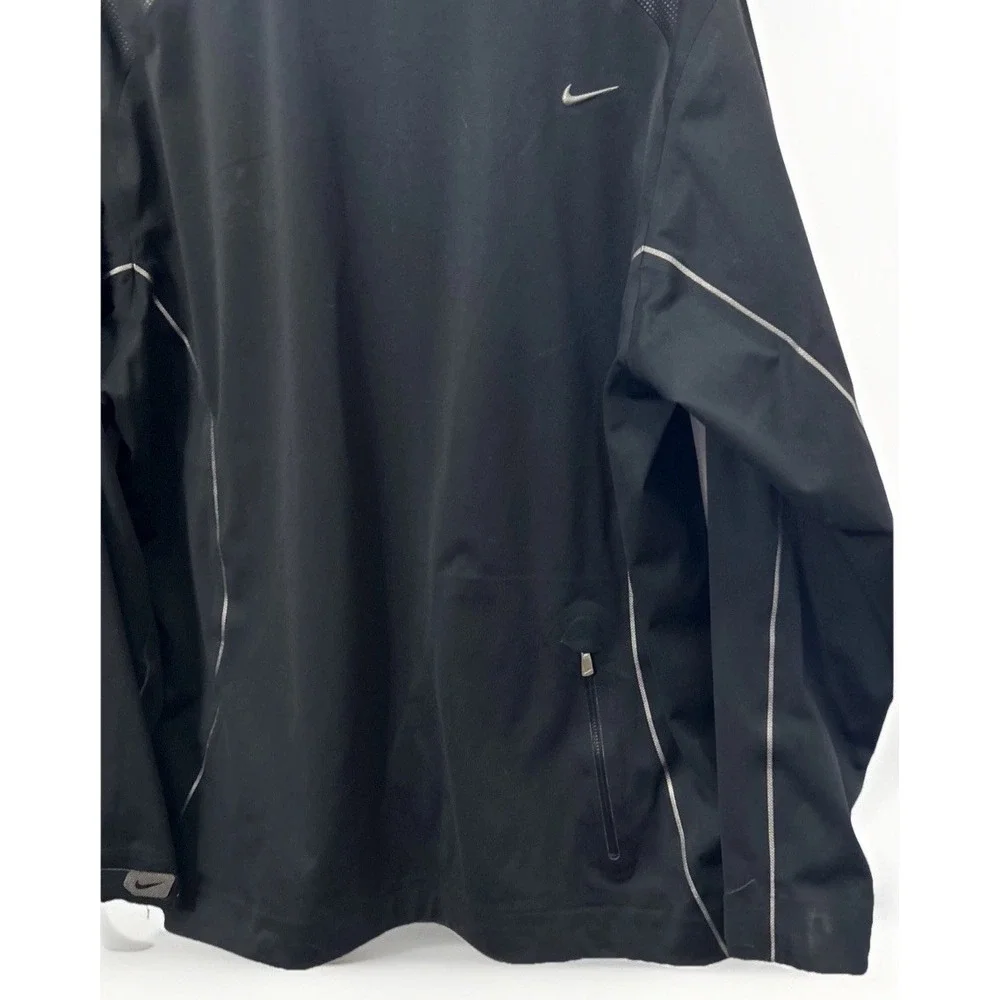 MEN'S RARE NIKE GOLF Storm Fit ELITE 1/2 Zip Pullover JACKET BLACK 333099‎ Large